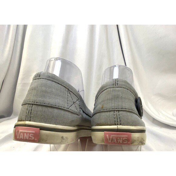 Vans Shoes Woman's Size 8.5 Boat Loafers Comfort Slip On Canvas Nautical Buttons - Picture 6 of 11